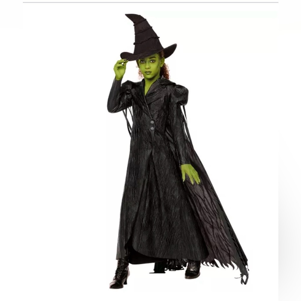 Kids Wicked: For Good Elphaba Costume Deluxe NWT Size 8-10